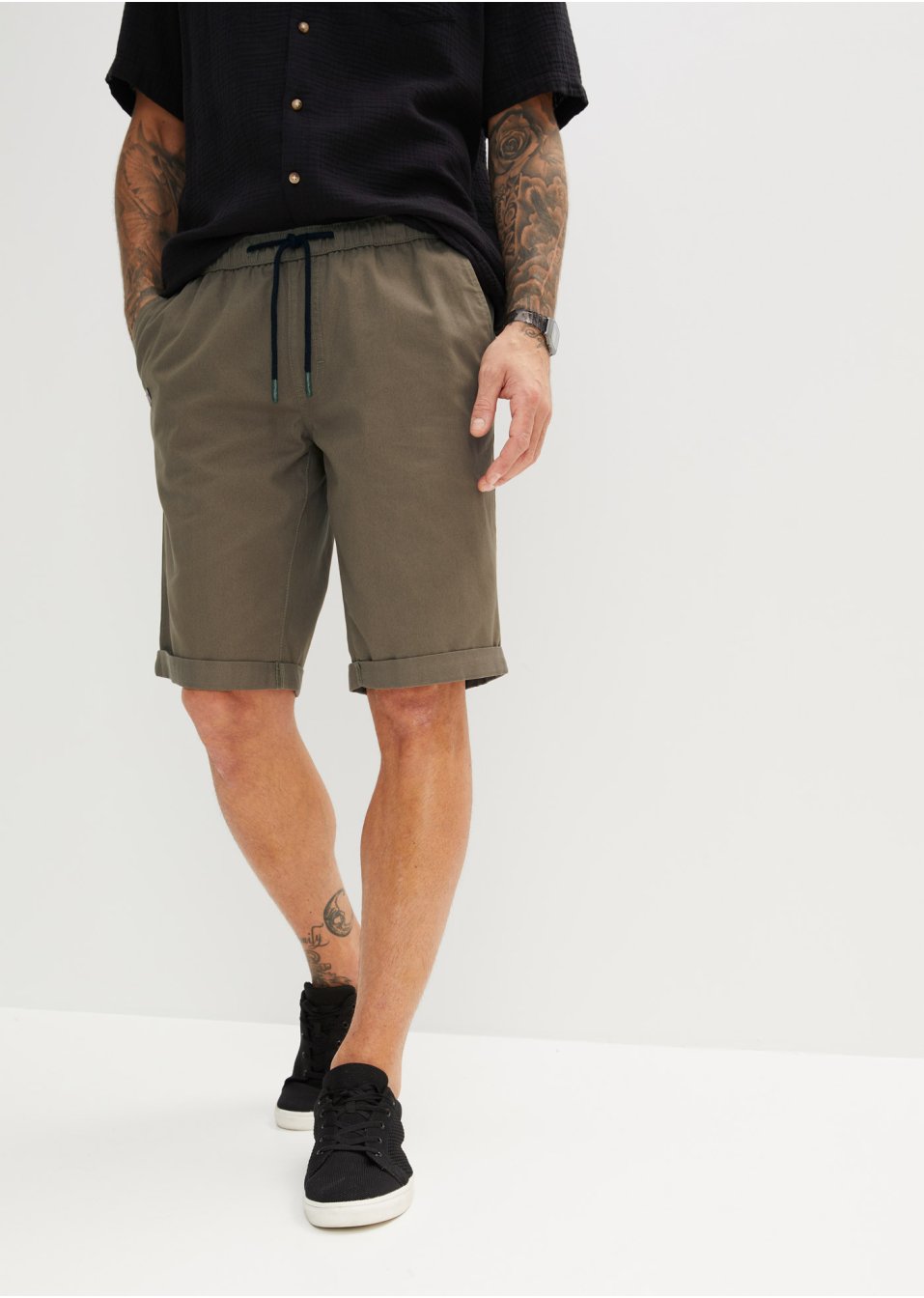 Bermuda à taille extensible, Regular Fit