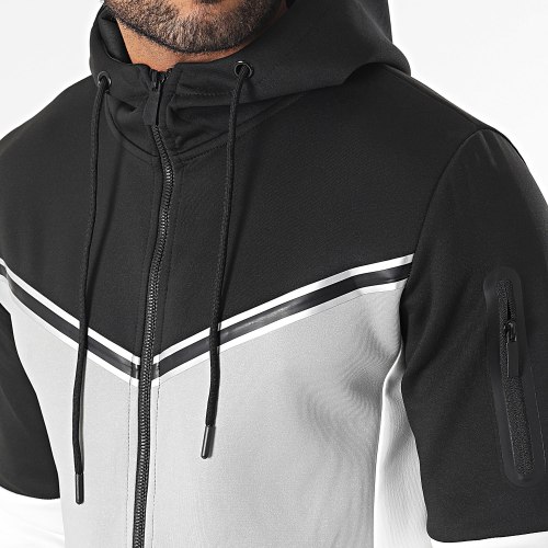 Ensemble De Survetement Noir Gris Blanc