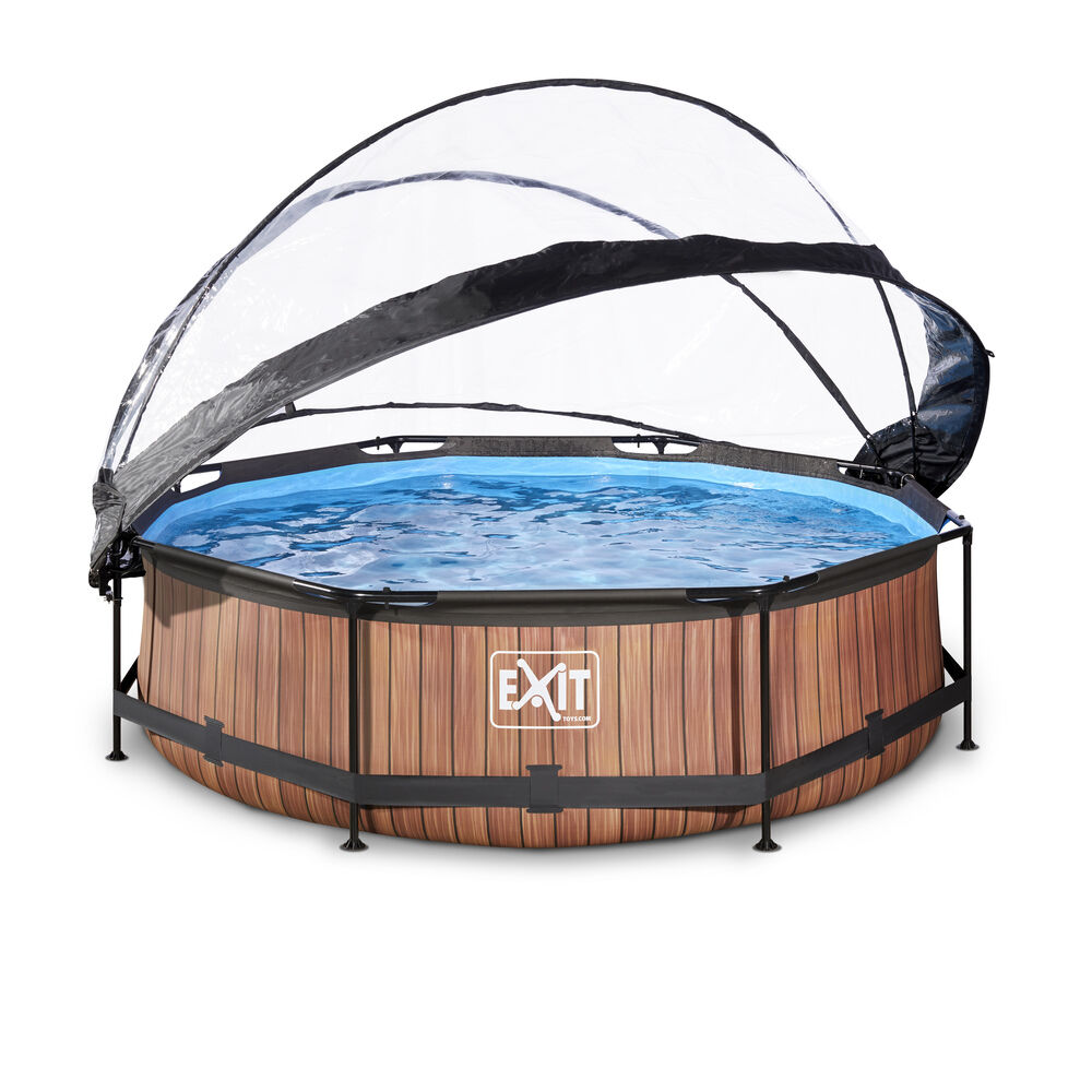 Exit Wood - Zwembad met Overkapping - Timber - 76x300300x76 cm - 300 cm