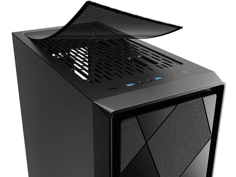 Sharkoon PC-Gehäuse VS8 Midi-ATX-Tower mit vorinstalliertem 120-mm-Lüfter