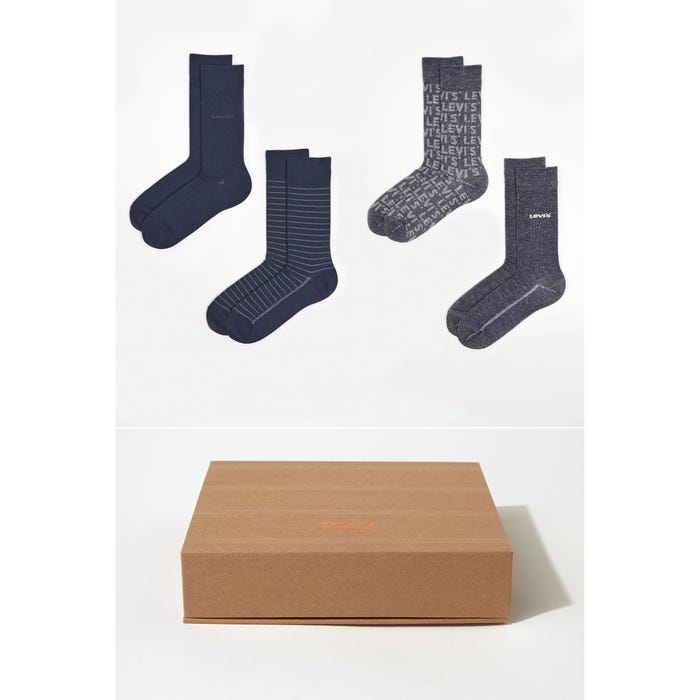 Levi's-Geschenkset 4-pack sokken denim - Levi's
