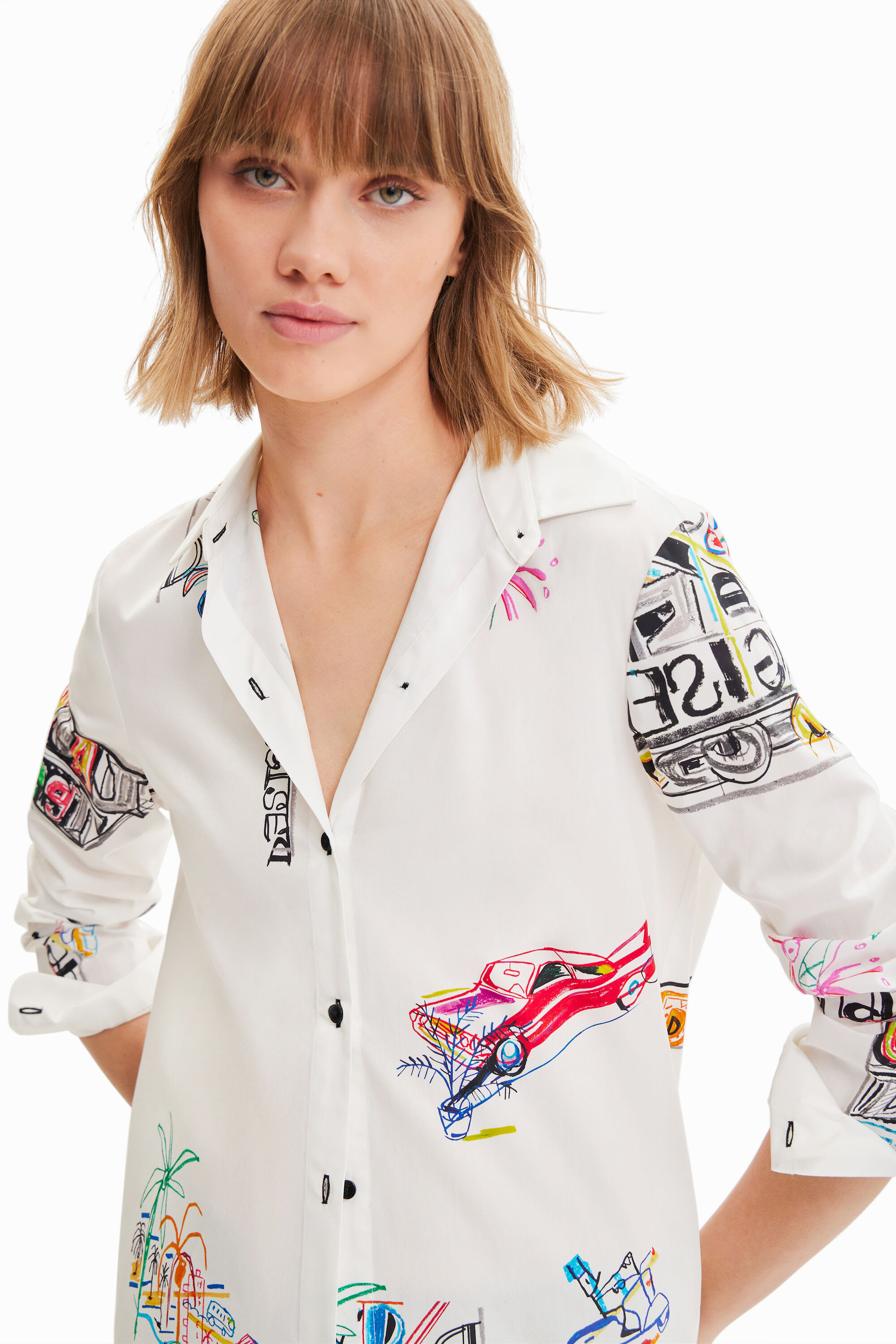 Chemise manches longues illustrations