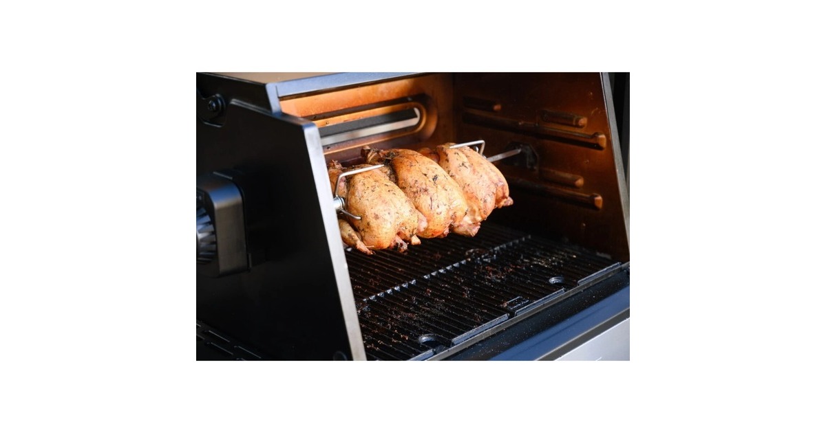 MasterbuiltGravity Series Rotisserie Kit  (Roestvrij staal/zwart)