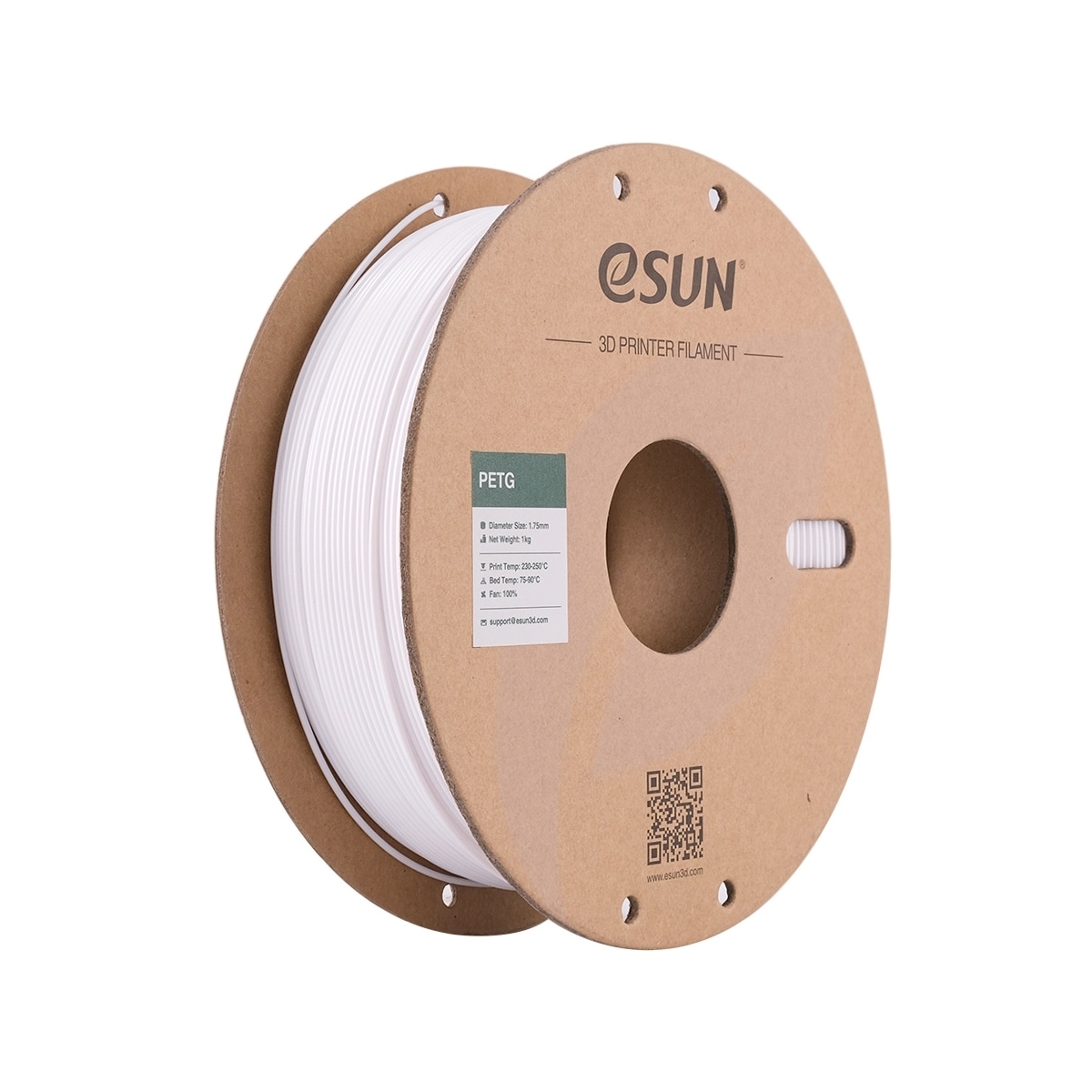 eSUN PETG 1.75mm 1kg - Solid White