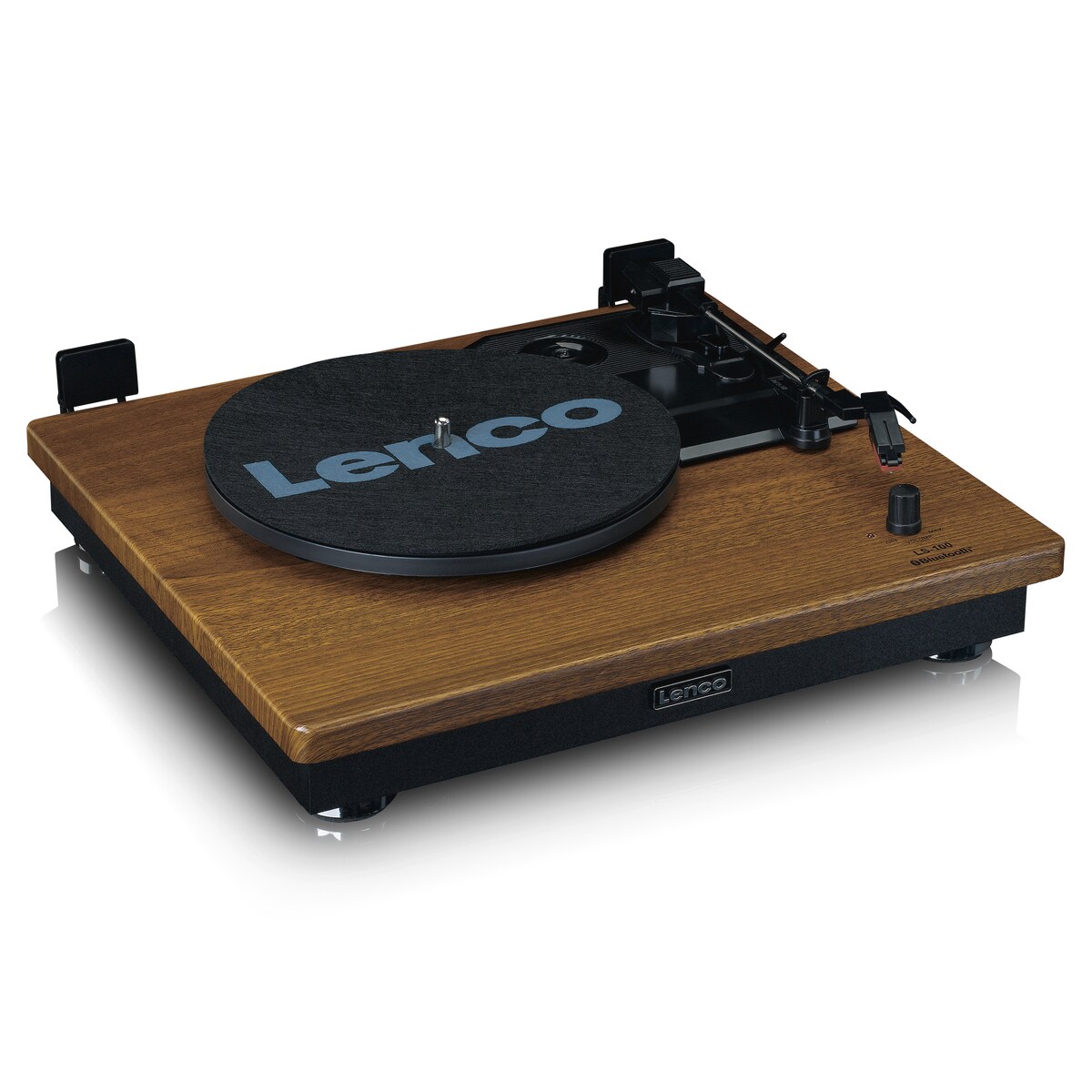 LENCO LS-100WD Plattenspieler BT 2 externeLautsprecher