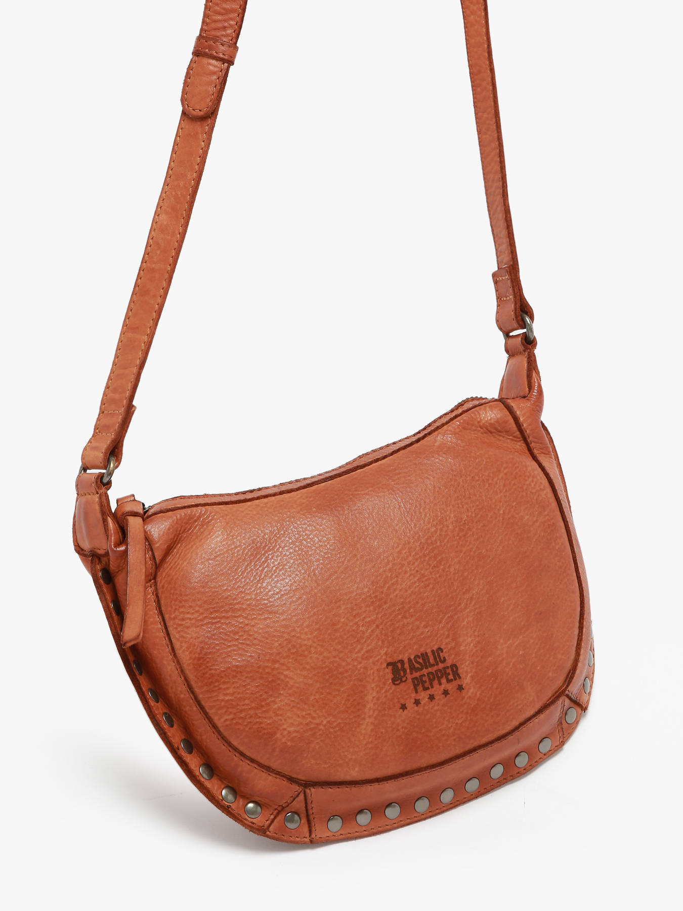Sac bandoulire Barcelone cuir BASILIC PEPPER