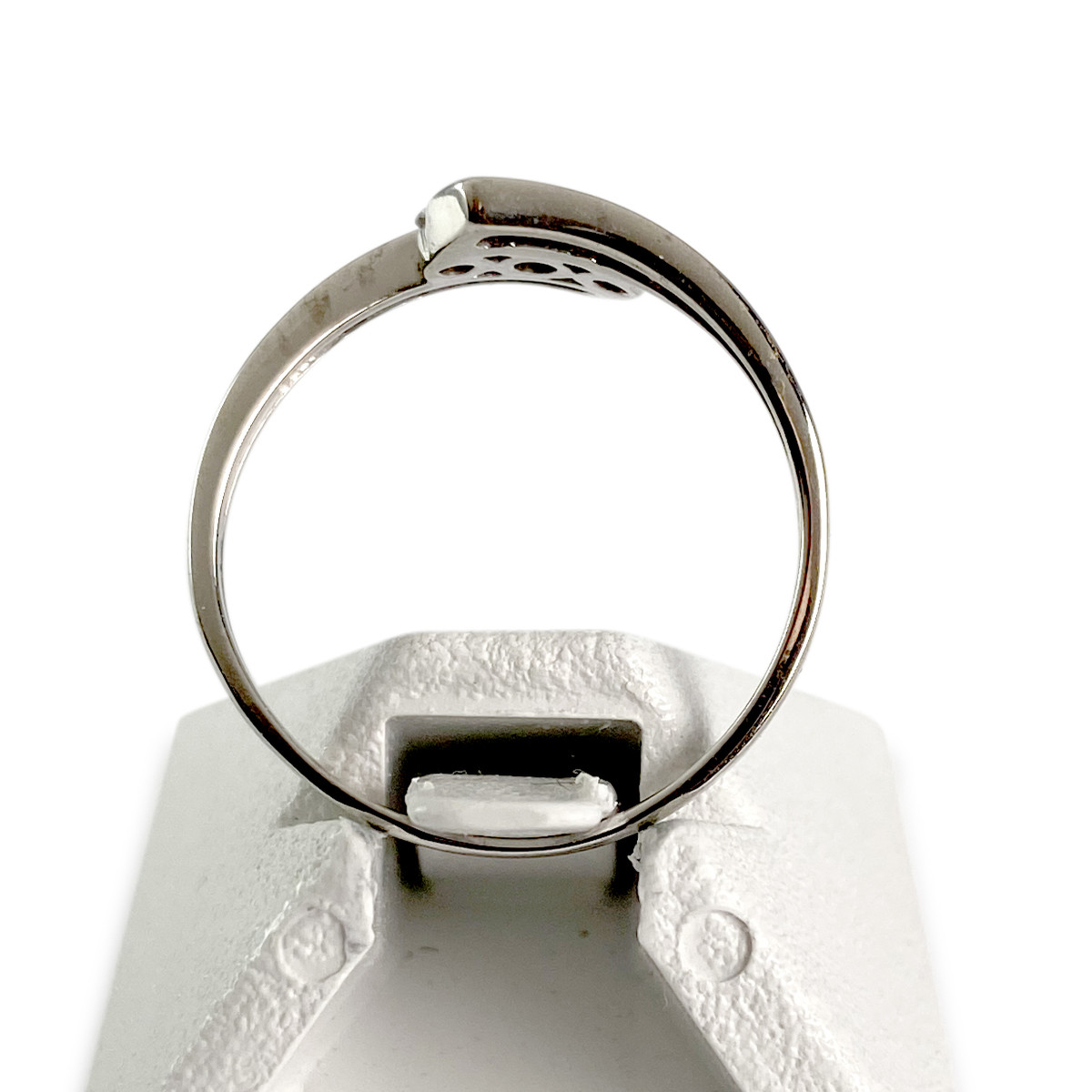 Bague d'occasion or 375 blanc diamants