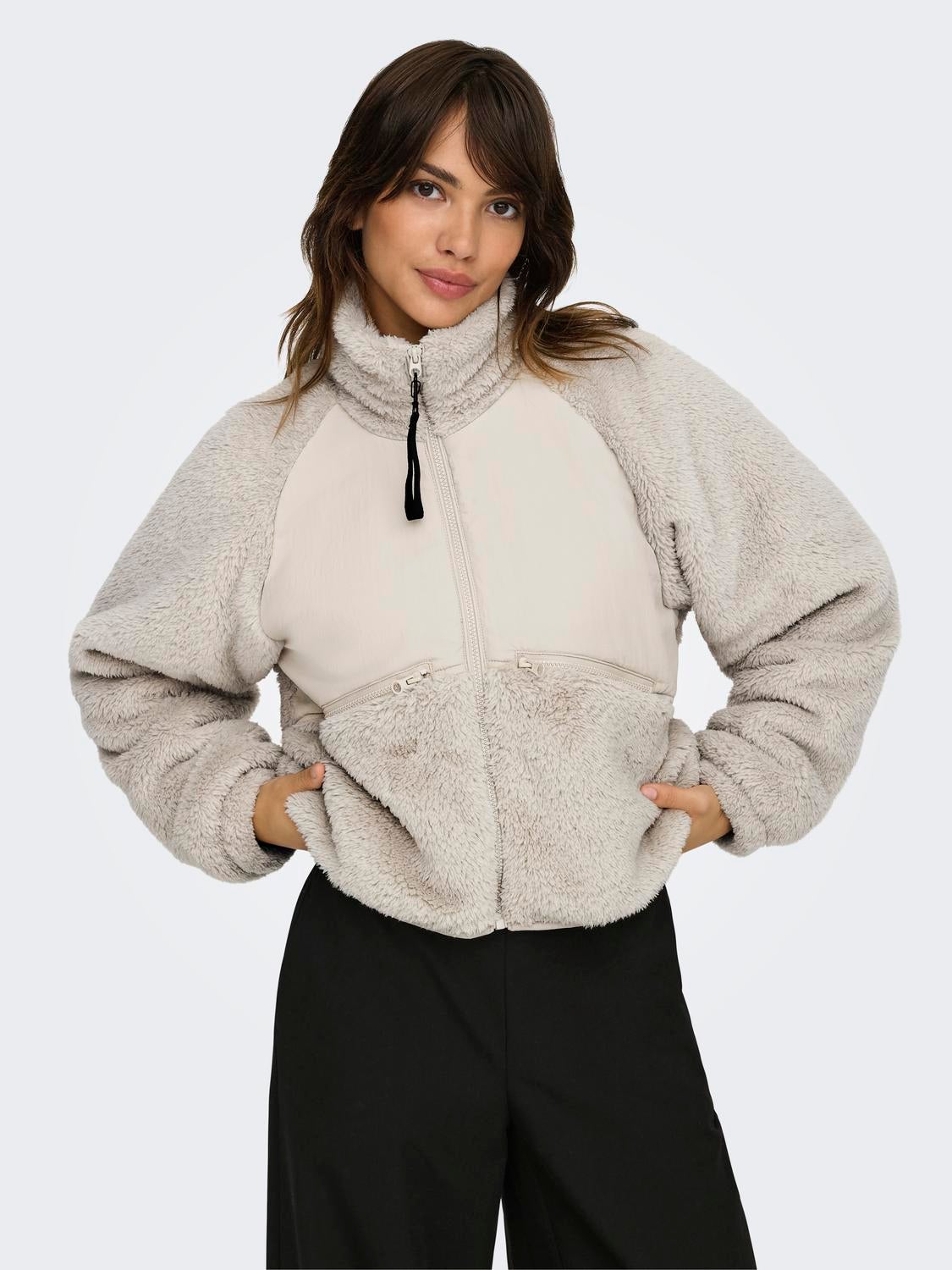 ONLANNA Teddyfell Jacke Moonbeam