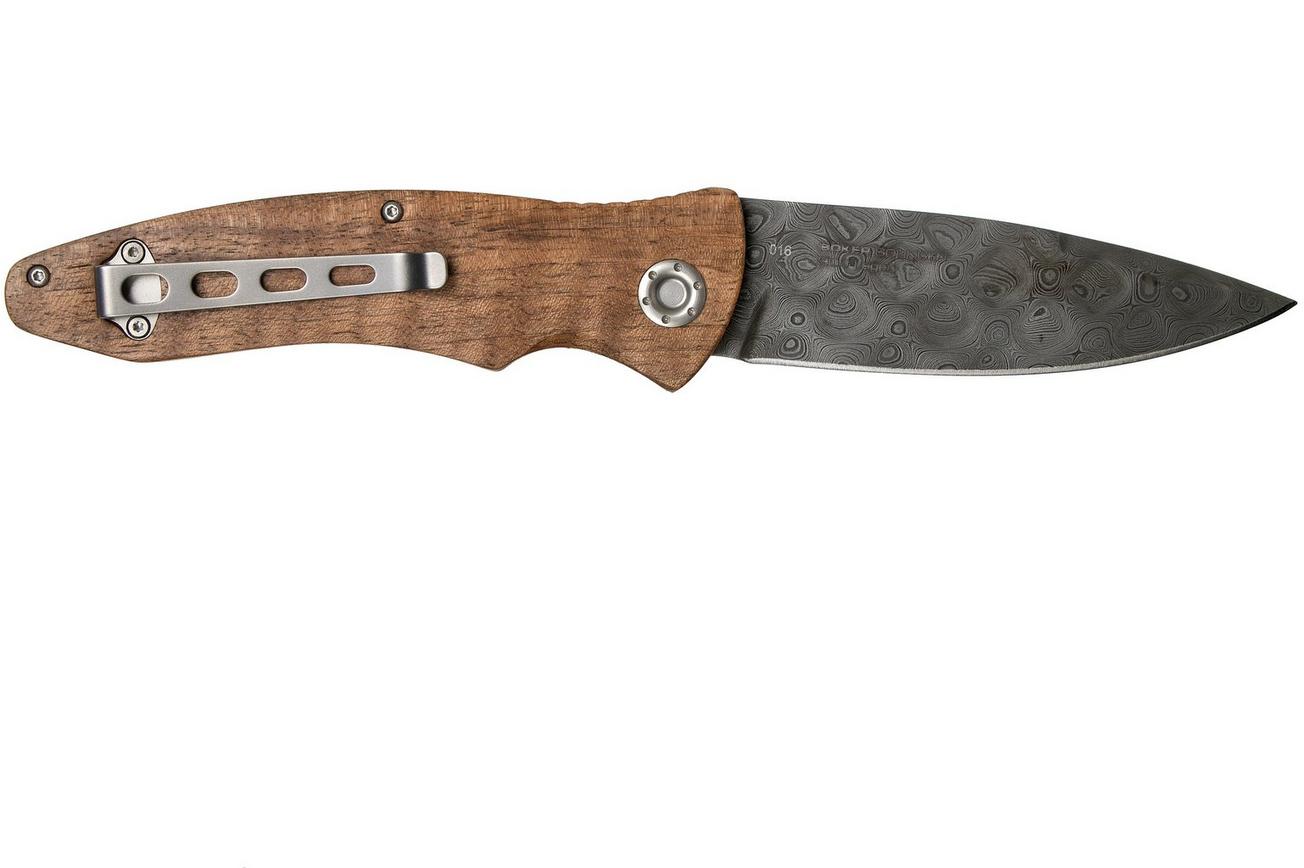Böker Tirpitz Damast Wood 42 Limited Edition 110197DAM zakmes