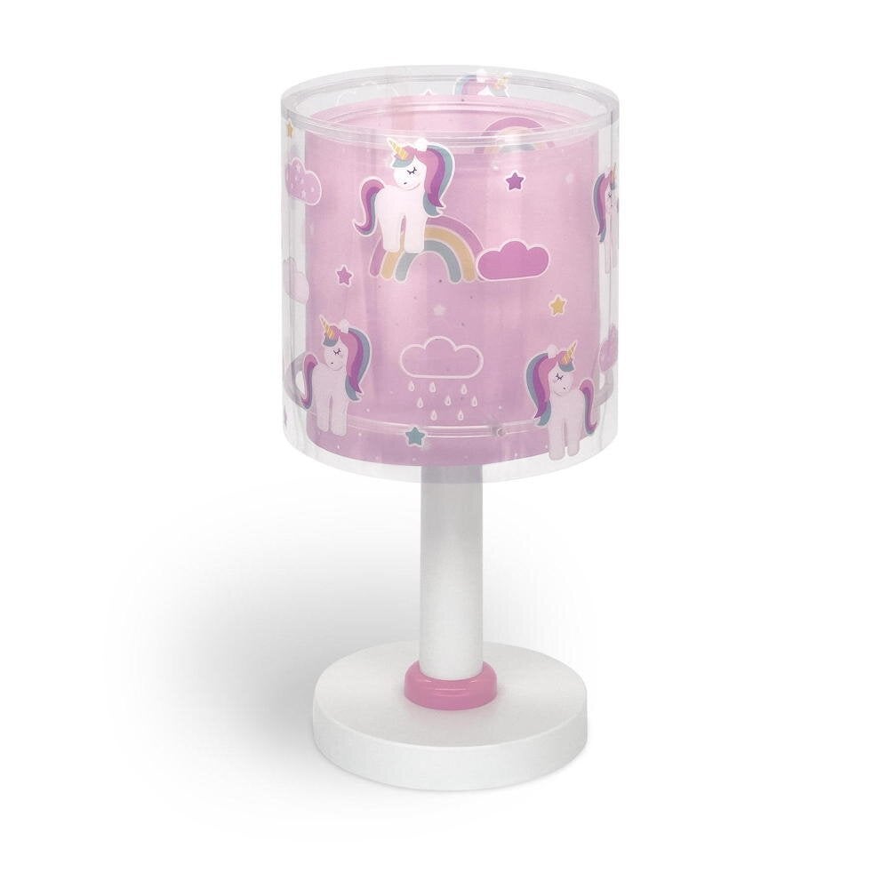 Kinderkamer tafellamp Eenhoorns in roze en wit E14