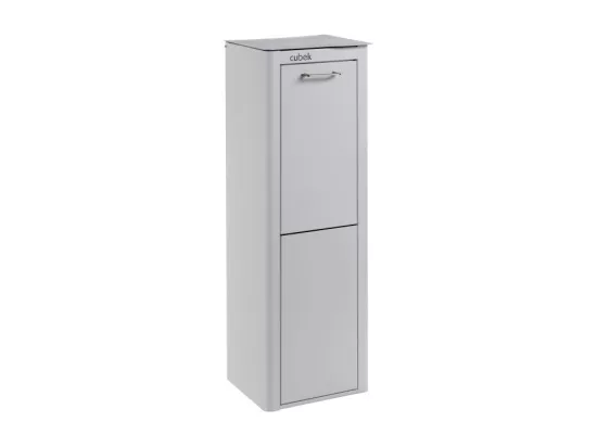 Poubelle cuisine de tri sélectif - 2 compartiments de 20L- CUBEK
