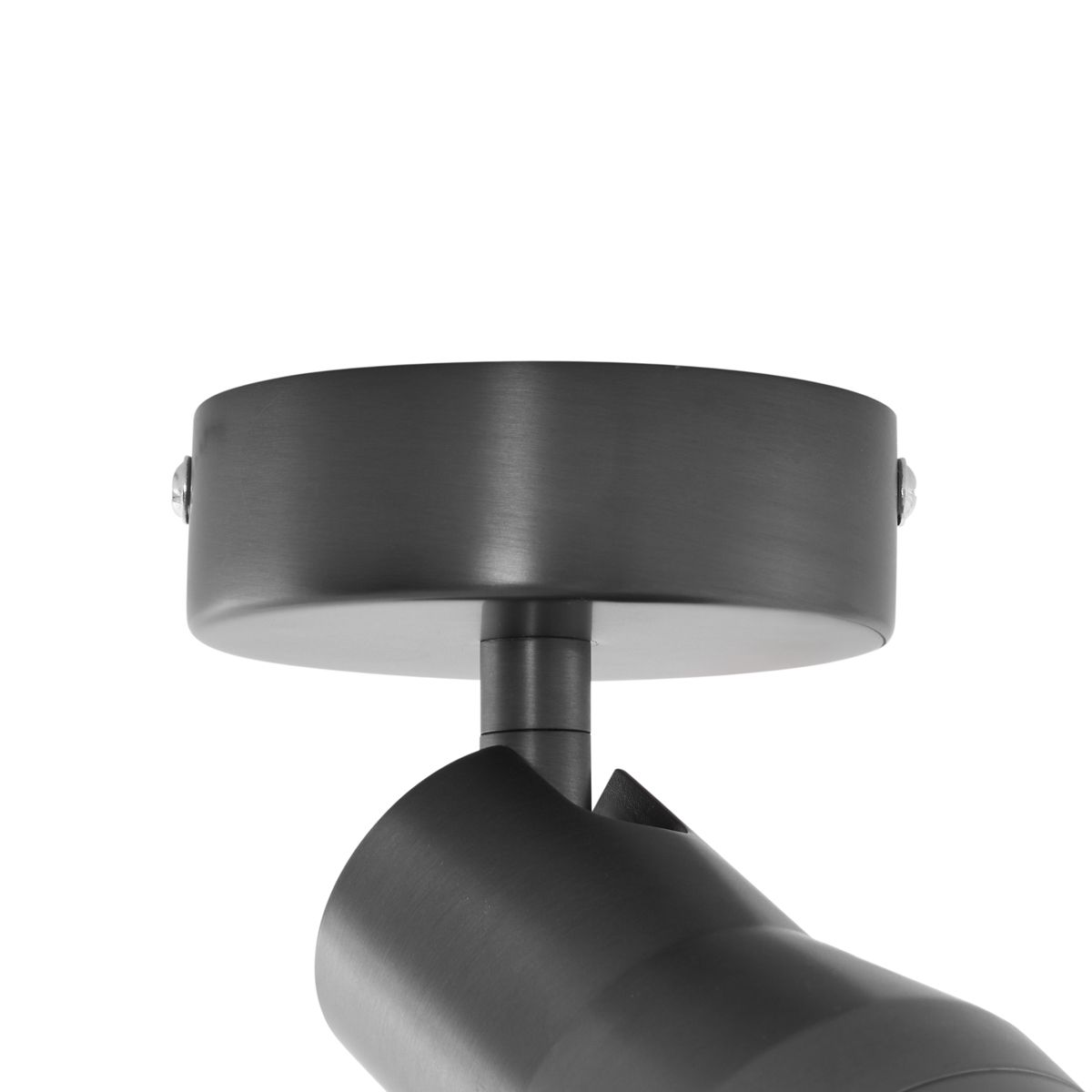 Moderne plafondspot gunmetal GU10 50mm rond - Stanley