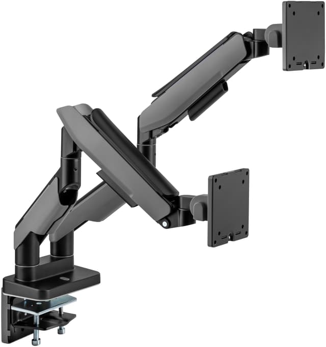 Essentials Heavy-Duty RGB Dual Gaming monitor arm (sort)