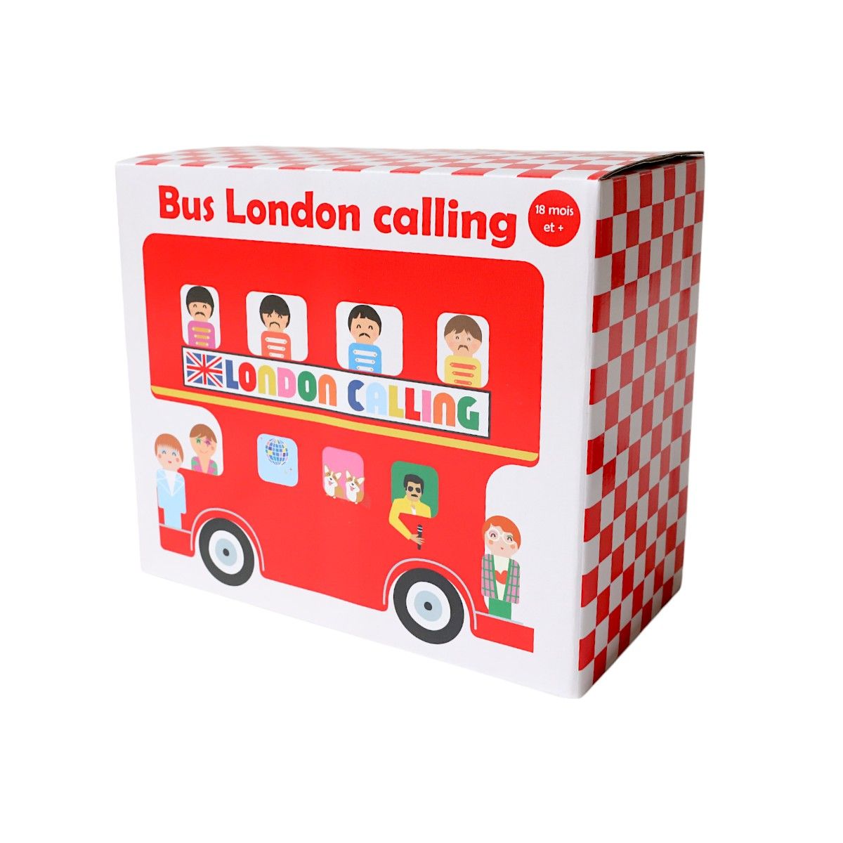 Bus de Londres et ses chanteurs jouet en bois Mercredi et Patati