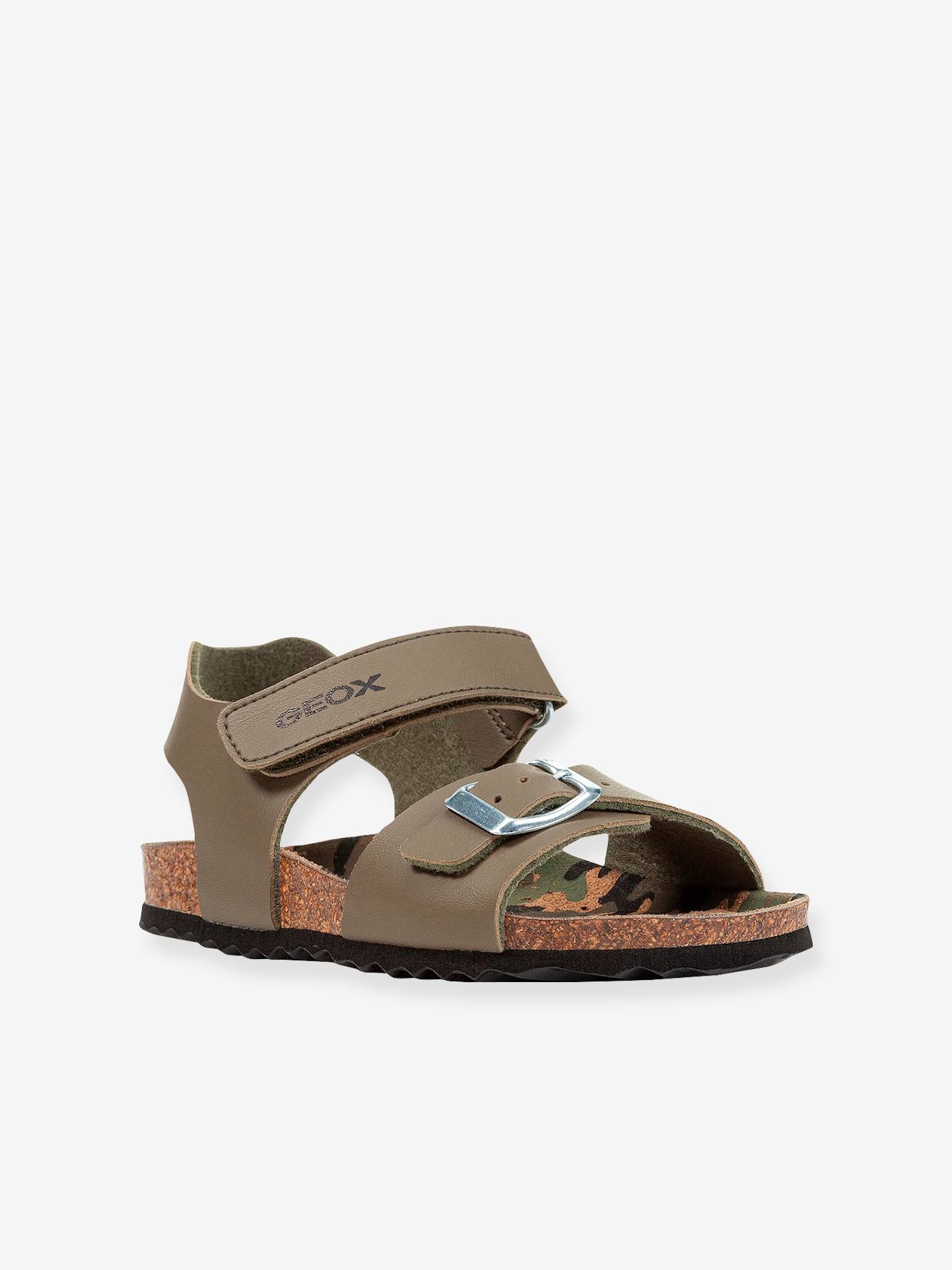 Sandálias Ghita B GEOX®, verde escuro liso