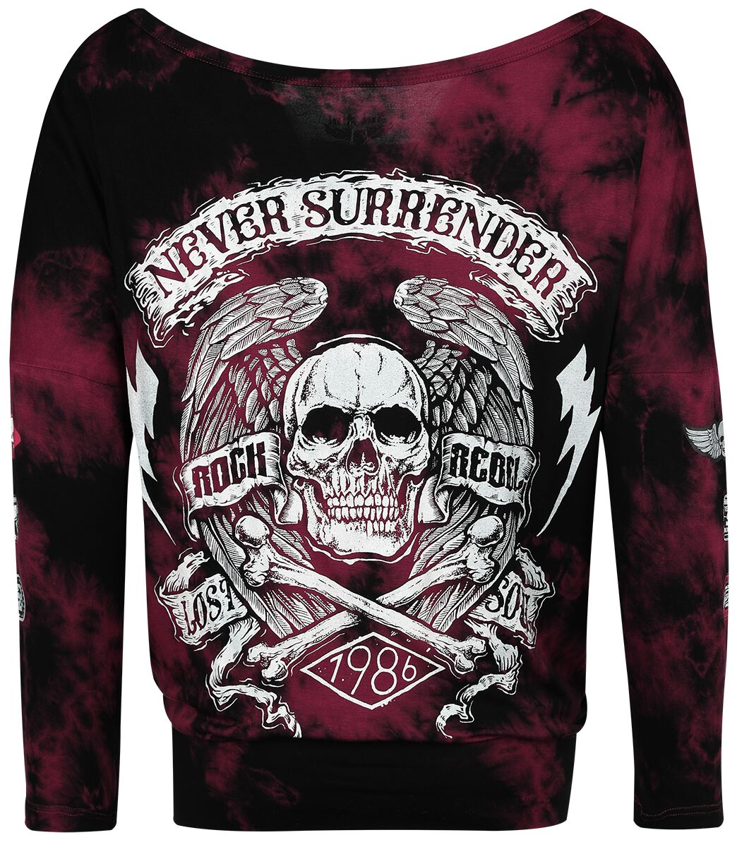 Haut Manches Longues Tie Dye | Rock Rebel by EMP T-shirt manches longues