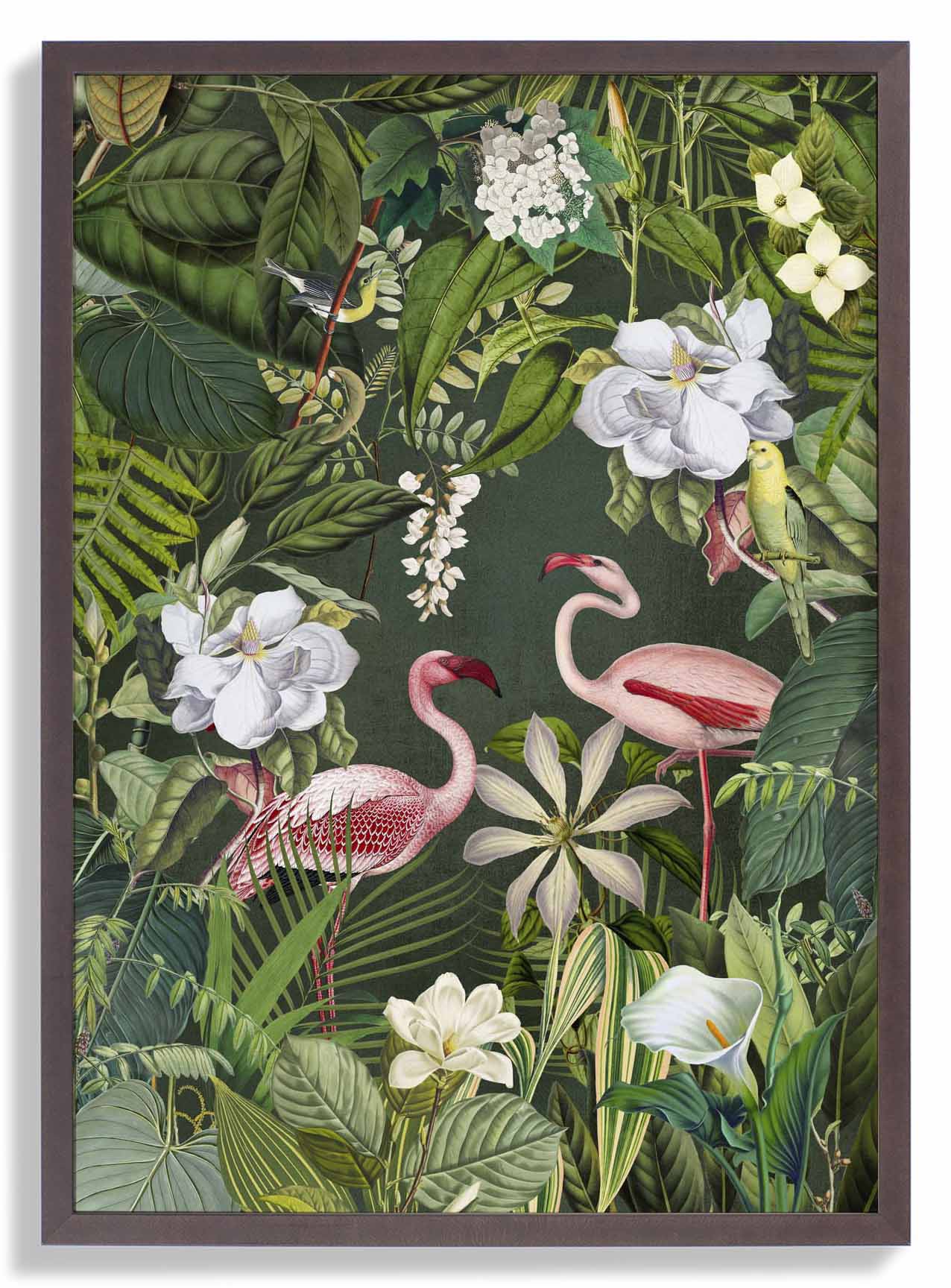 Tropischer Flamingo-Dschungel 2 von Andrea Haase