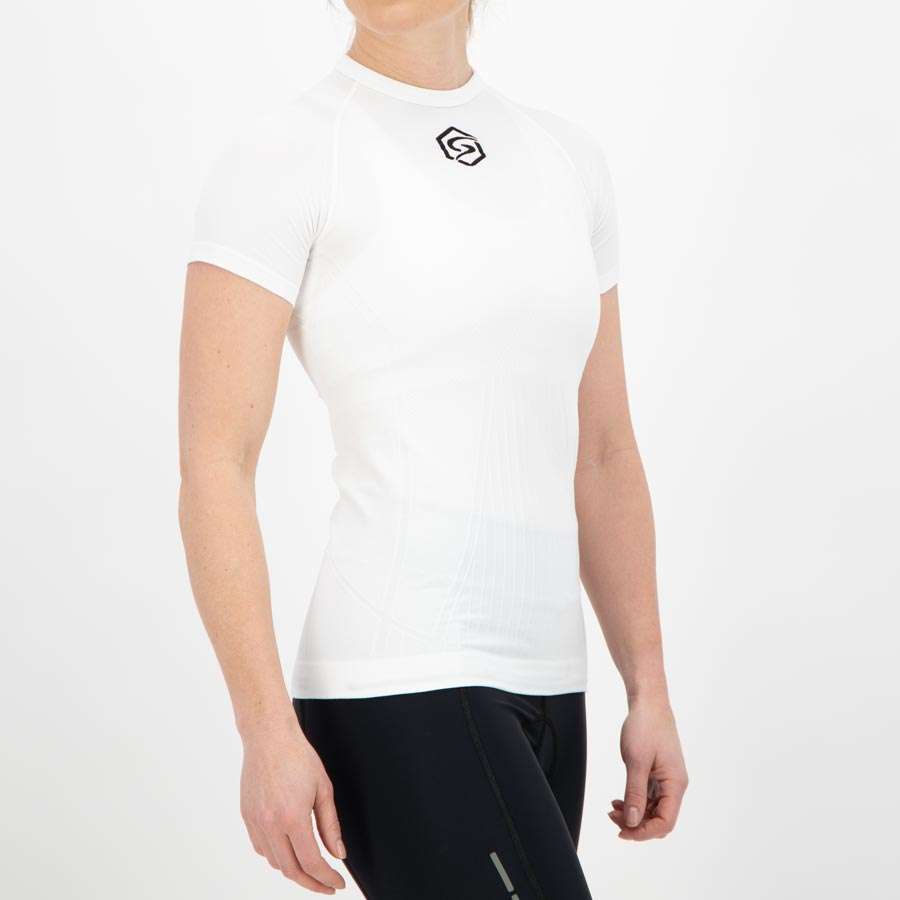 FUTURUM Recycled Ondershirt Korte Mouwen Wit Dames