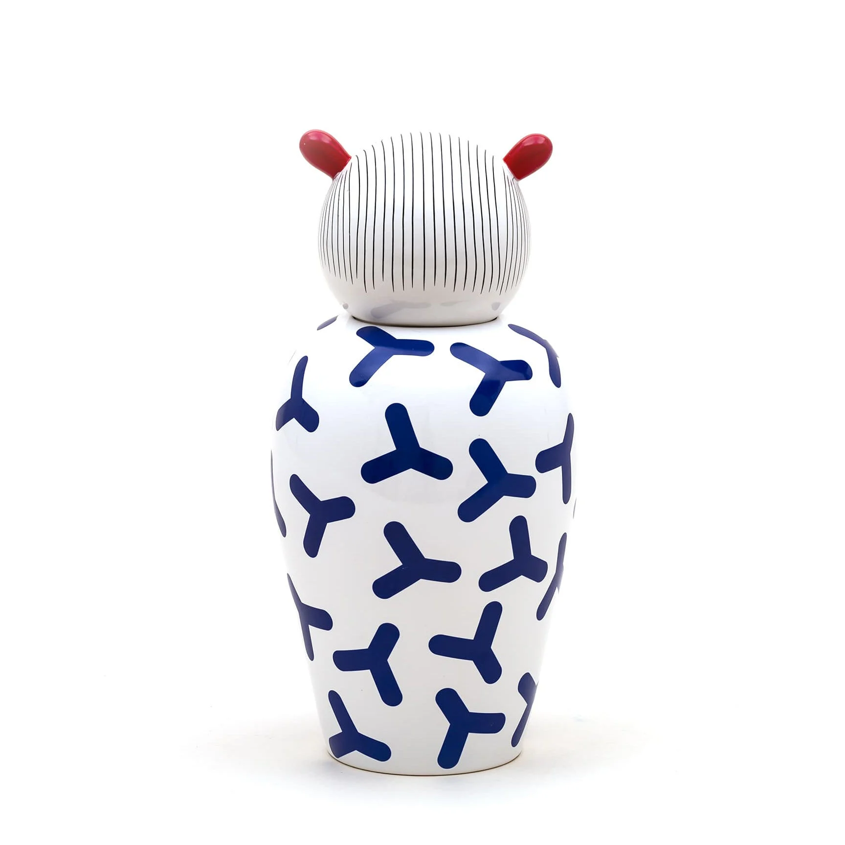 CANOPIE LULA - Vase avec couvercle céramique | Blanc