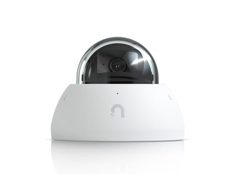 Ubiquiti Netzwerkkamera UniFi AI Dome Weiss Allwetter-feste, vandalismusgeschützte 4K PoE Dome-Kamera mit erweiterten KI-Fähigkeiten und Langstrecken-IR-Nachtsicht
