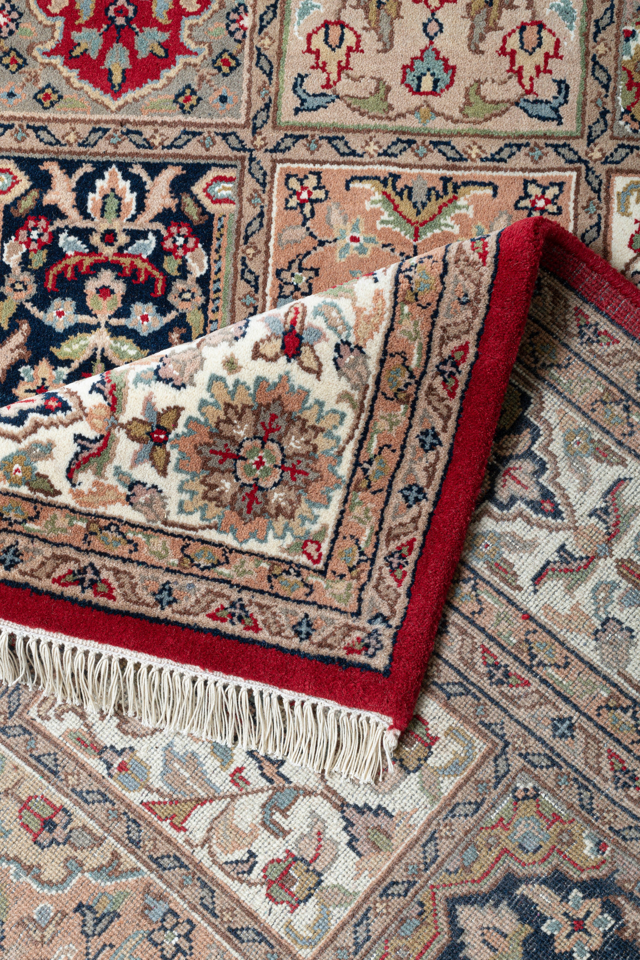 my home Orientteppich »BB Oriantal 1« rechteckig 12 mm Höhe reine Wolle, handgeknüpft, orientalisches Design, mit Fransen