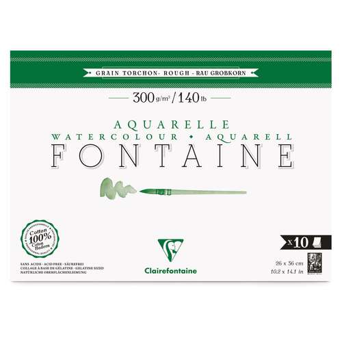 Clairefontaine FONTAINE Aquarellpapier Grobkorn