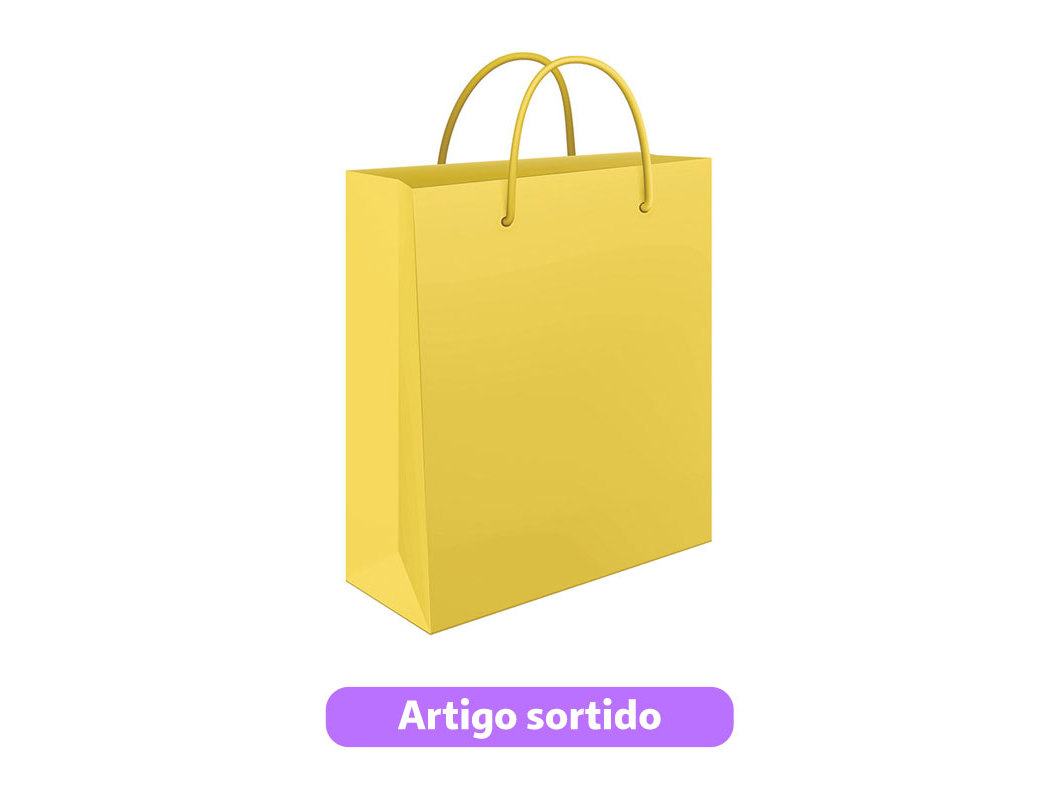 SACO DE PAPEL MITOS MÉDIO 22X31X10CM CORES SORTIDAS