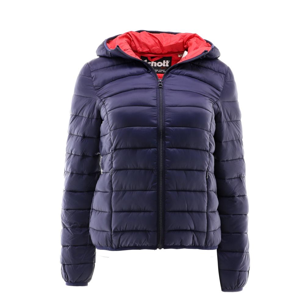 Schott Blouson bleu marine femme Schott Verado W