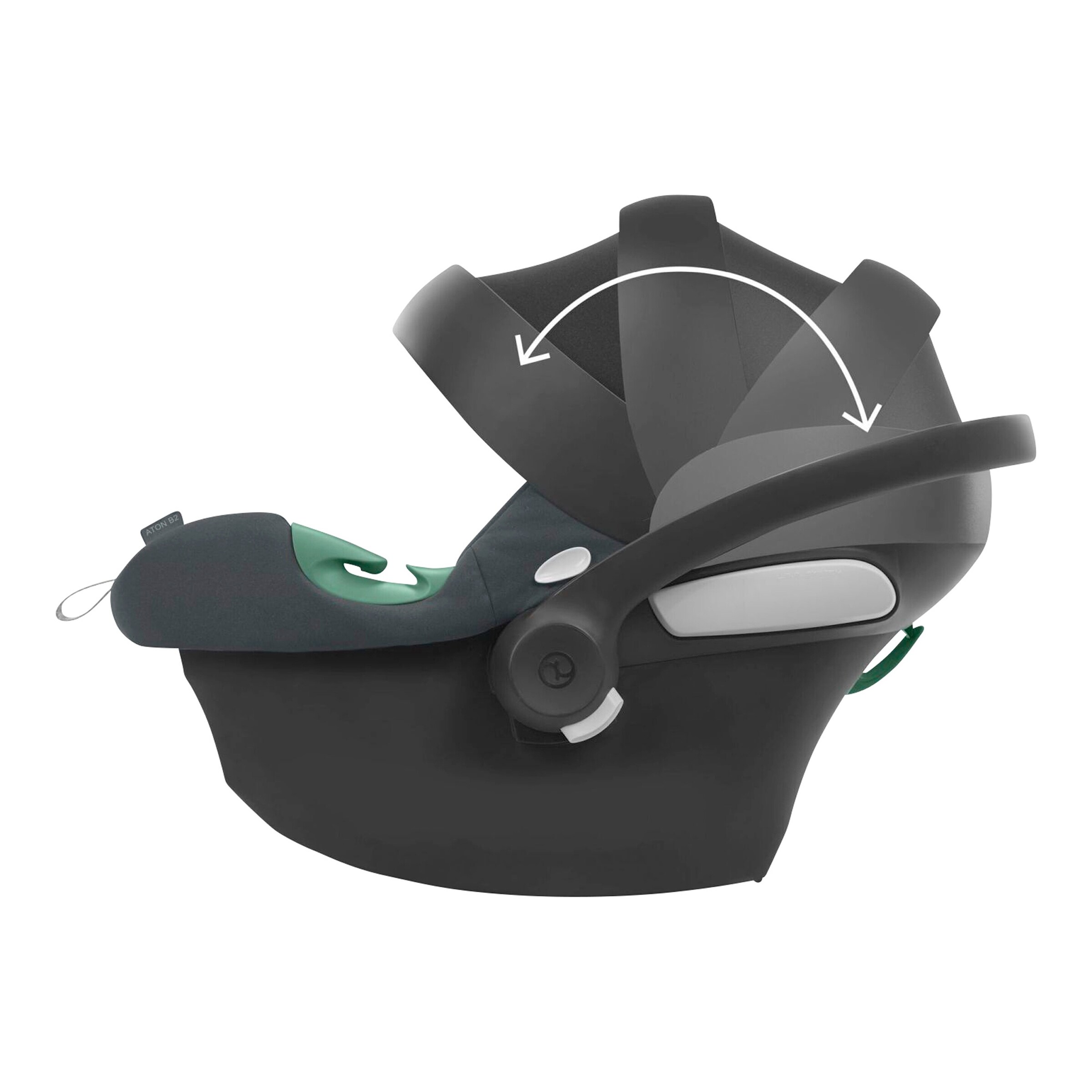 Cybex - SILVER Babyschale Aton B2 i-Size steel grey