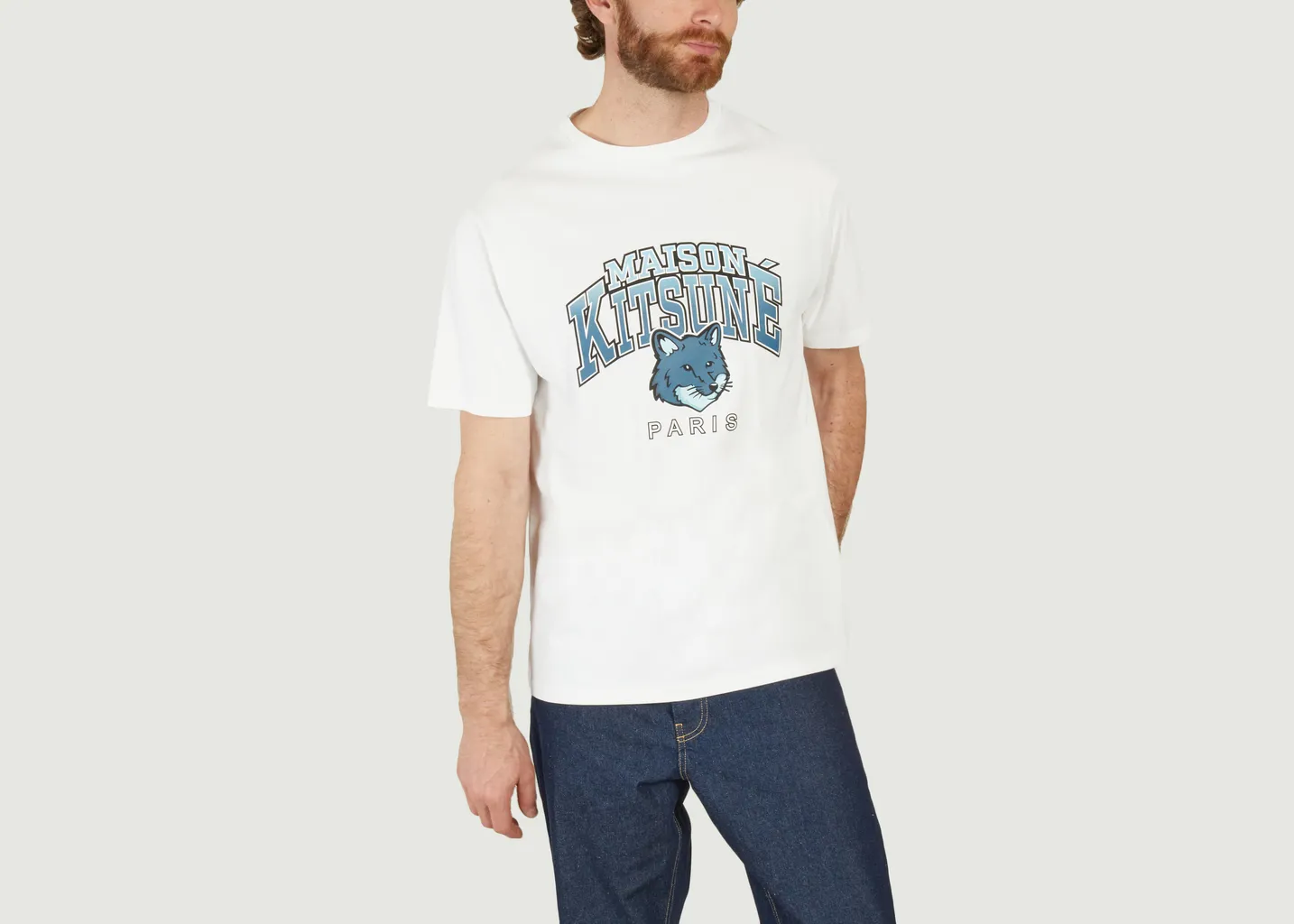 T-shirt Campus Fox Relaxed Maison Kitsuné