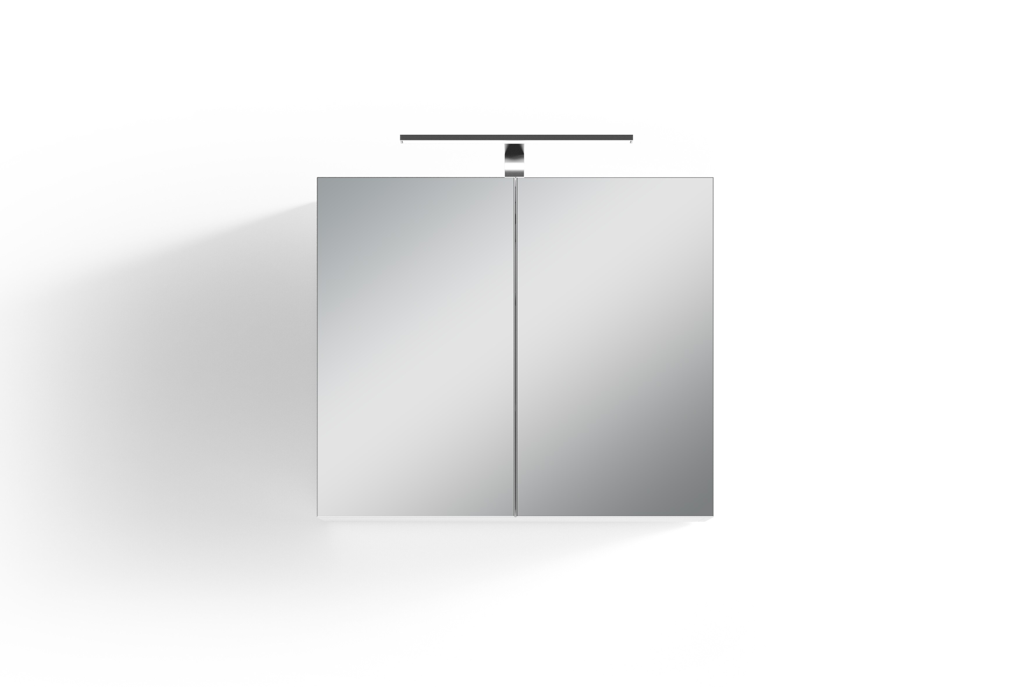 byLIVING Spiegelschrank SPREE, Breite 70 cm, weiß, LED Beleuchtung