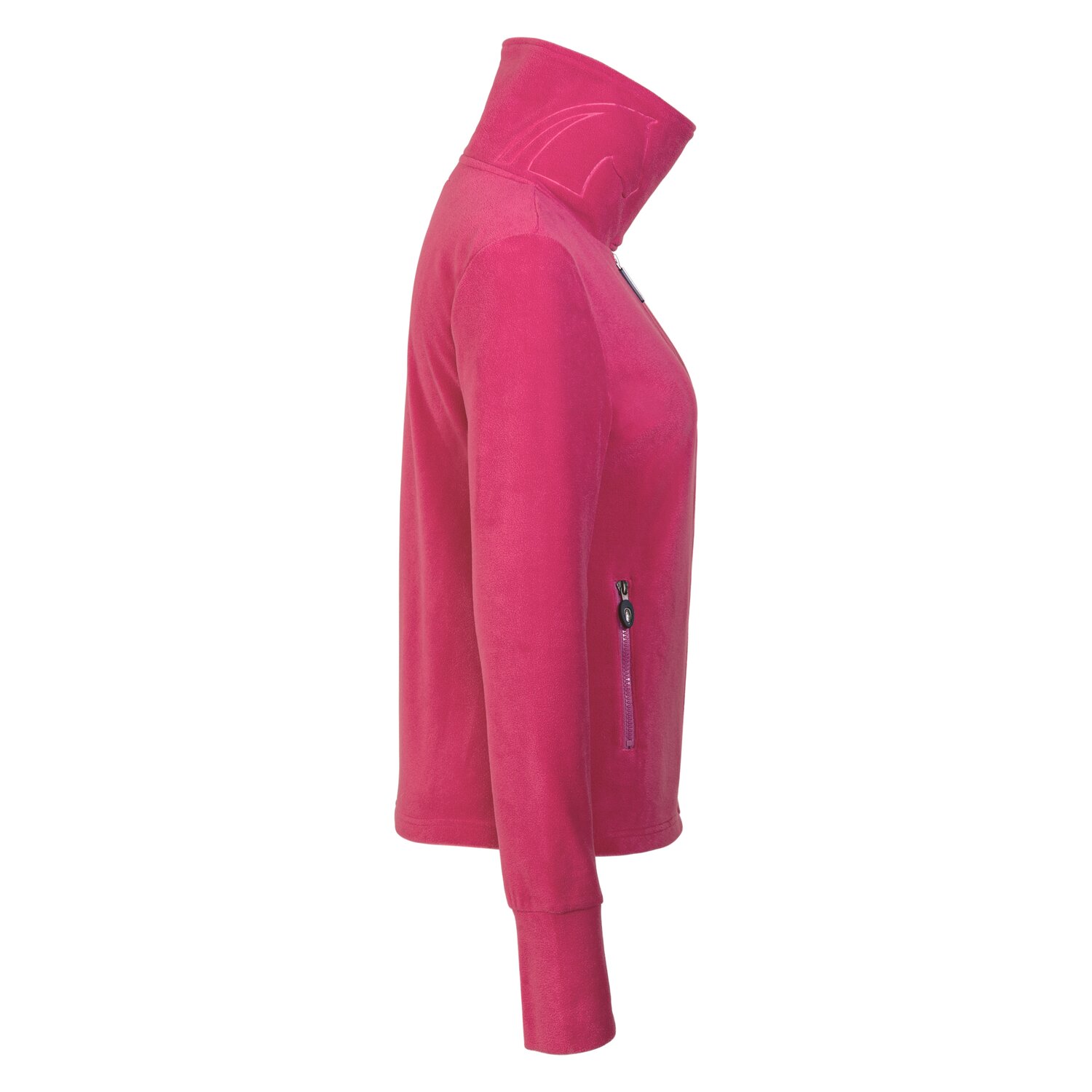 black forest Fleecejacke mit hohem Kragen  - orchid