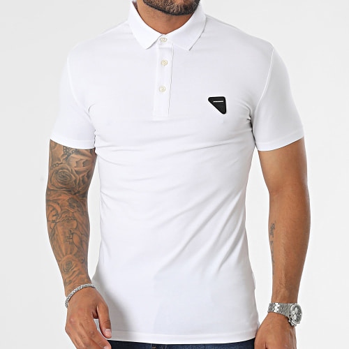 Polo Manches Courtes Slim Chicago MMKS02325 Blanc