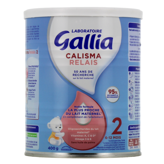Gallia Calisma Relais 2 Lait 2ème âge