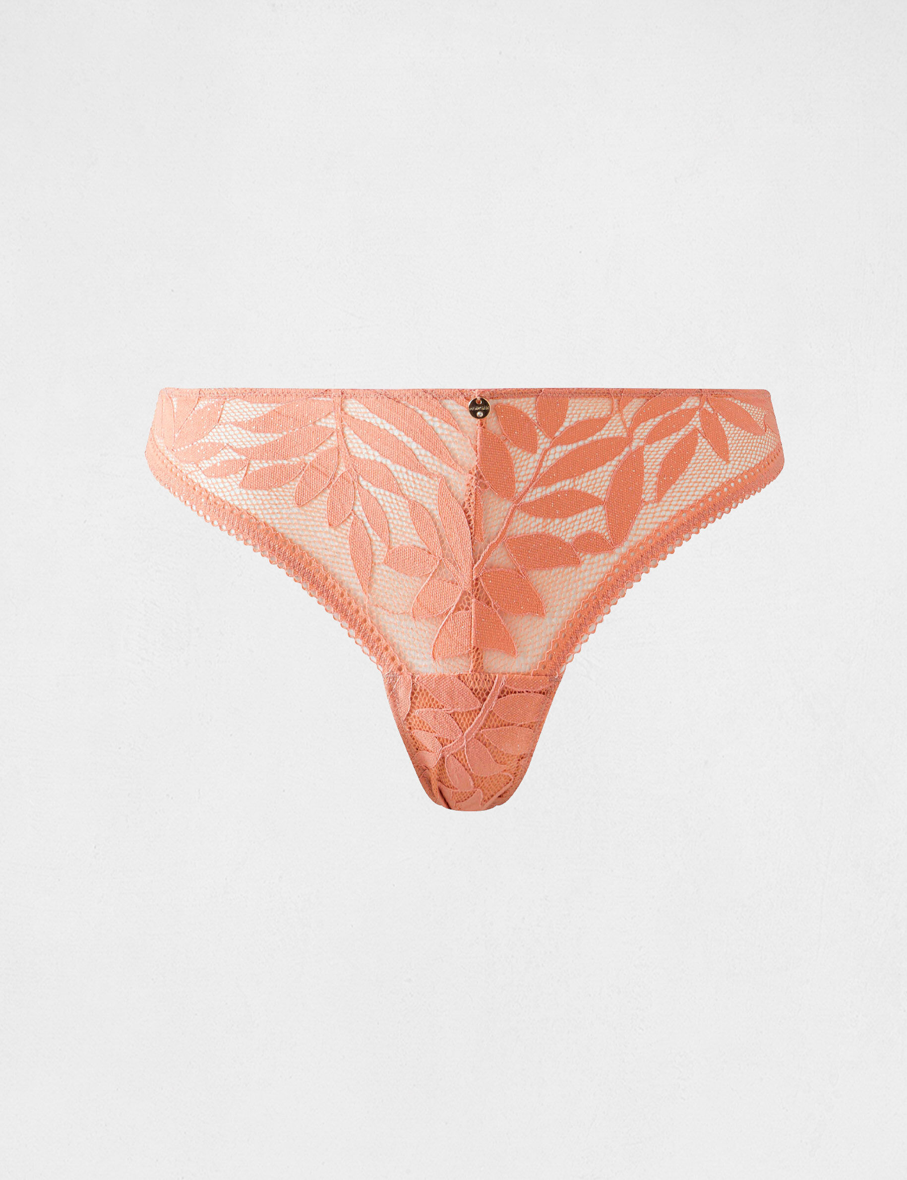 Tanga dentelle rose clair femme - rose_clair