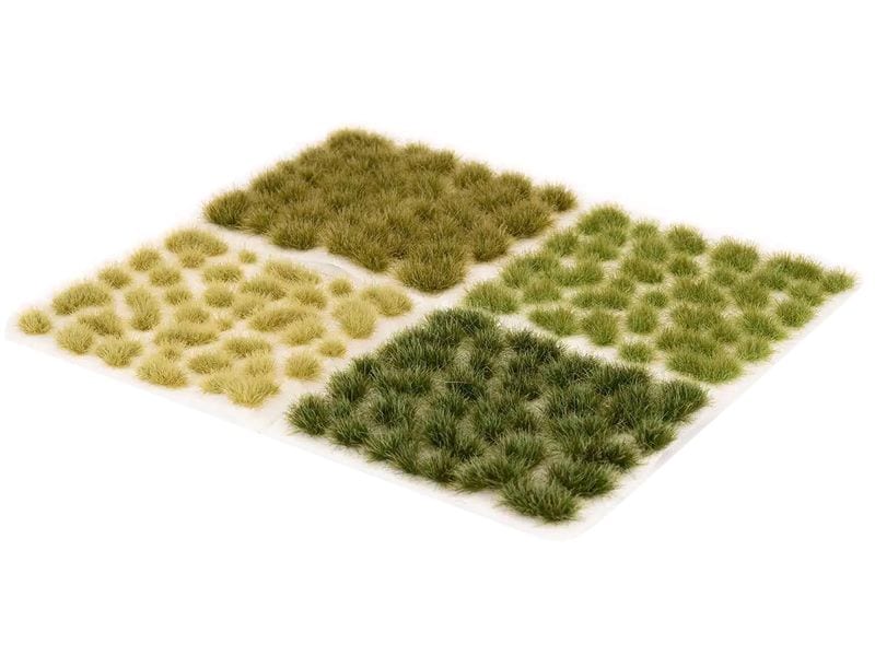 GamersGrass Tufts Wild Green Meadow Set Hochwertiges Basingset für den Gelände- und Miniaturenbau
