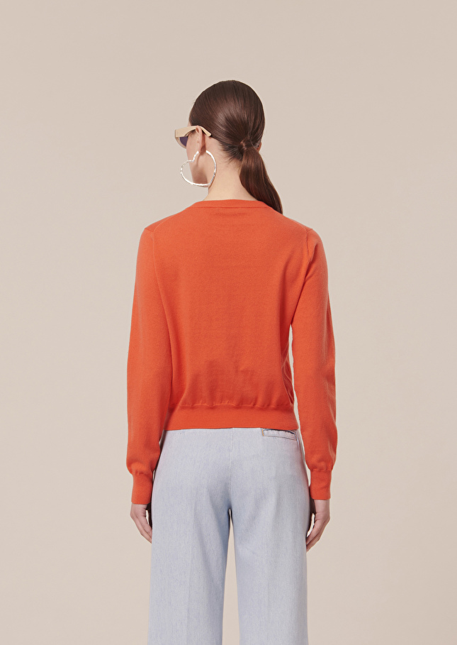Gilet Gaëllecorail en laine et coton