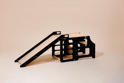 Duck Woodworks Sklie til Sammenleggbar Læringstårn, Svart