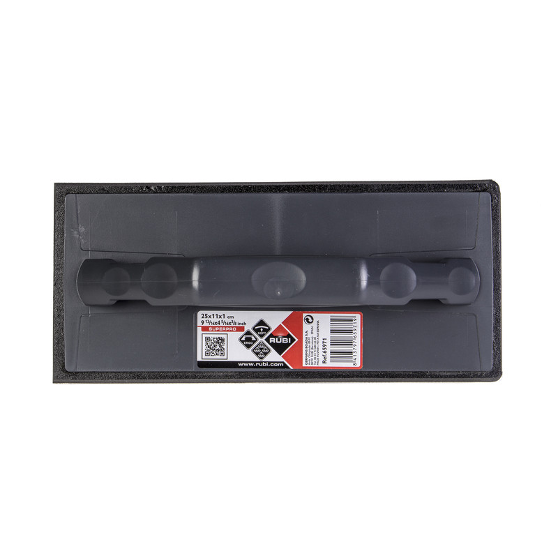 Rubi inwasspaan 250x110x10mm Zwart rubber