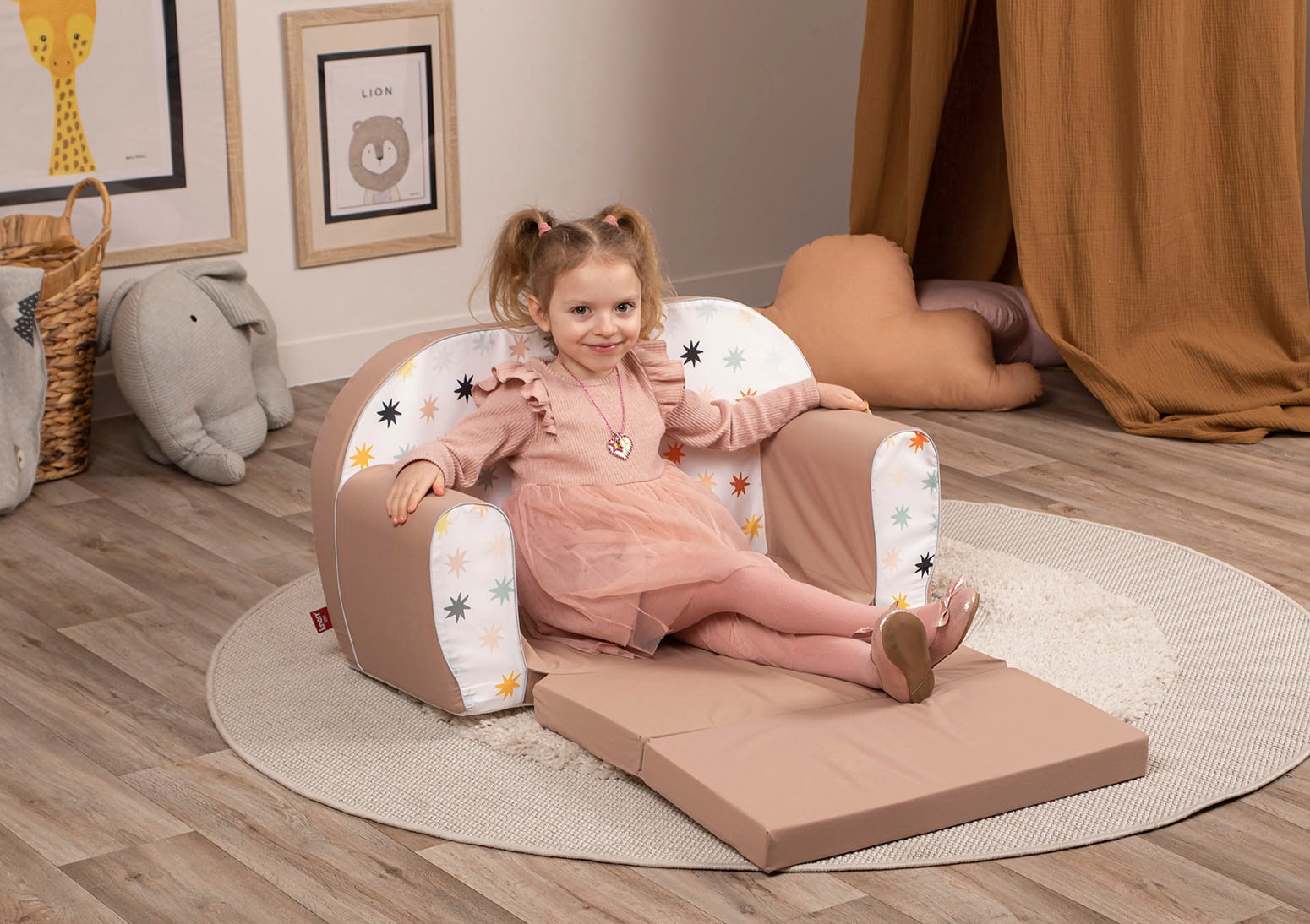 Knorrtoys® Sofa »Pastell Stars« für Kinder; Made in Europe