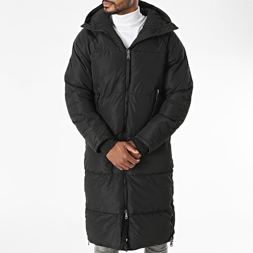 Doudoune Capuche Longue Noir