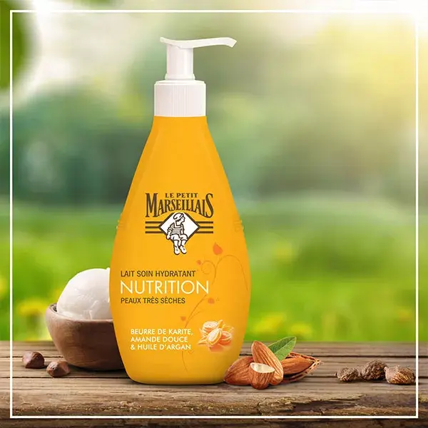 Le Petit Marseillais Lait Hydratant Karité, Amande Douce et Argan 250ml