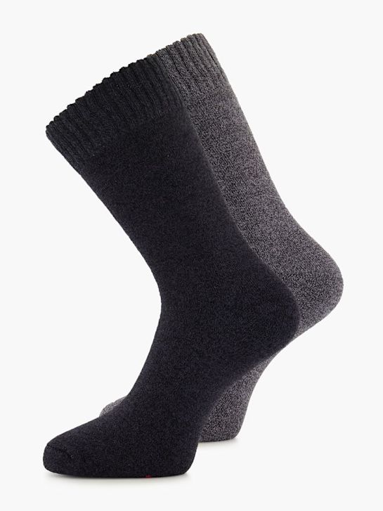 Cosy Nature 2 Pack Socken Grau