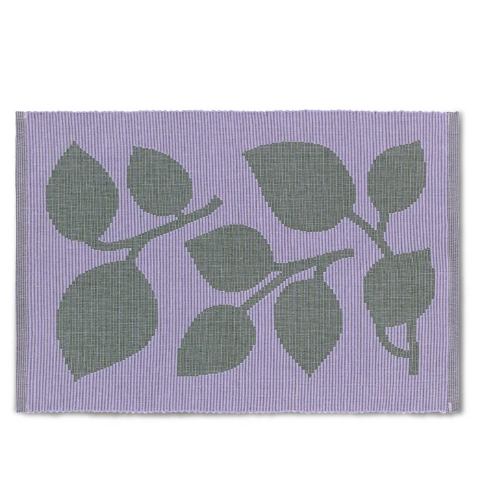Rosendahl - Tischset Textiles Outdoor Natura, 30 x 43 cm, grün / lavendelblau