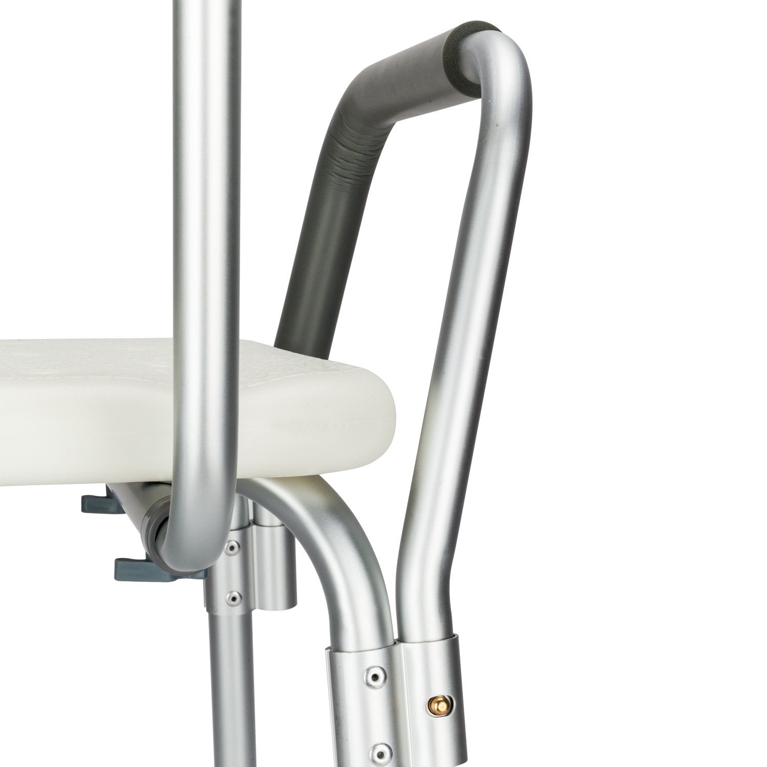 450lbs Shower Chair Bath Chair With Safety Steel Fram No-Slip Adjustable Bathroom Bathtub Chair With Durable Back and Arms