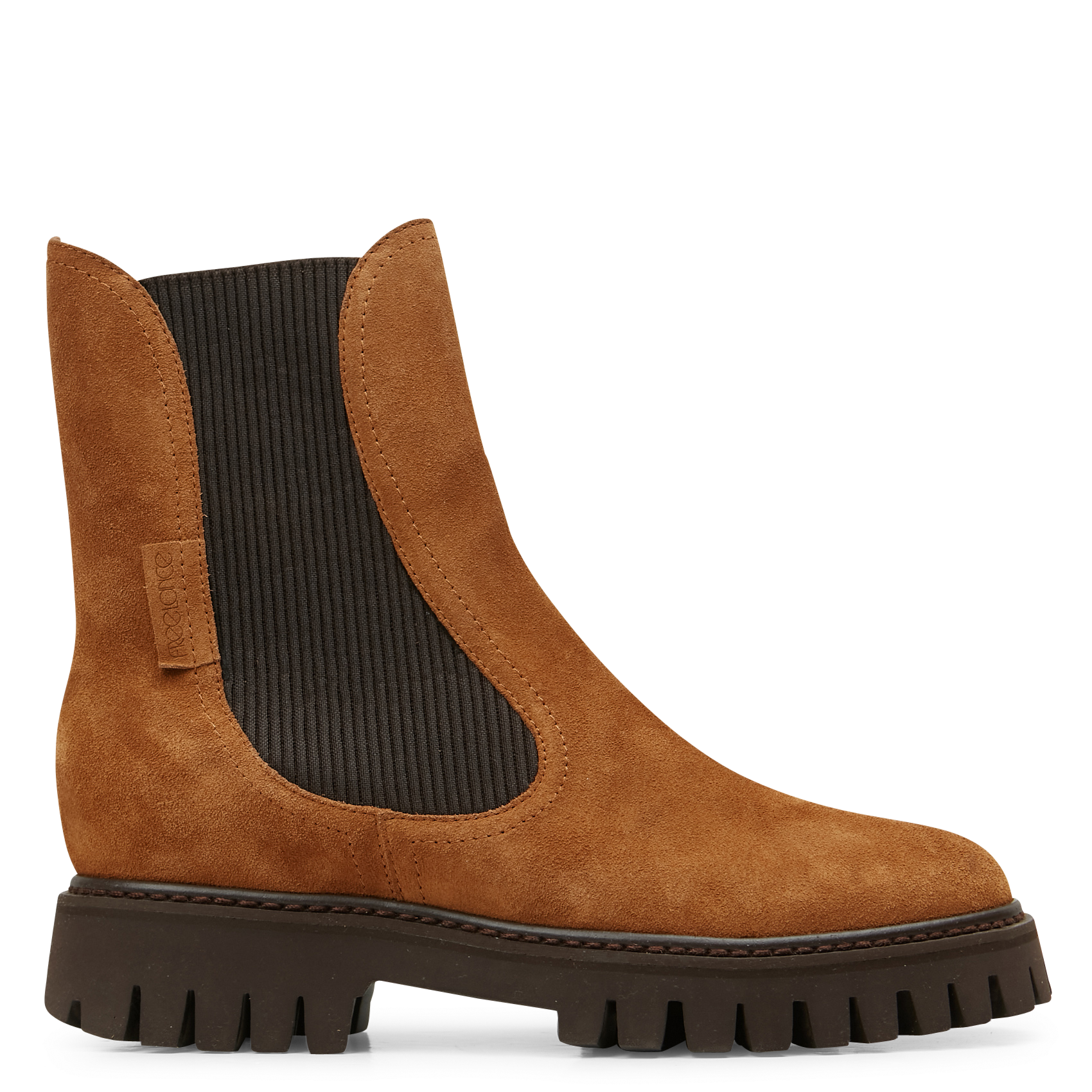 GEORGIA - Bottines en cuir velours| Beige