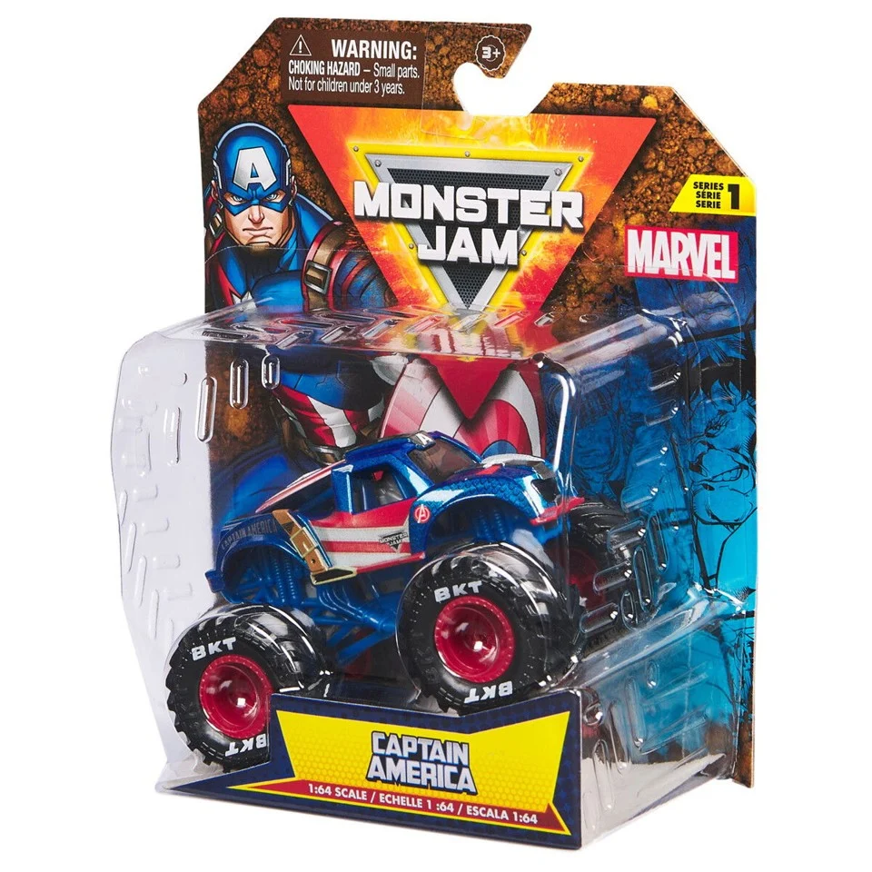 Monster Jam 1:64 Marvel Captain America