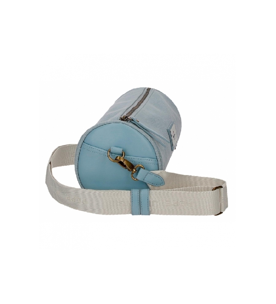 Bolsa de ombro redonda Pepe Jeans Cora, azul - 24x13x13cm -