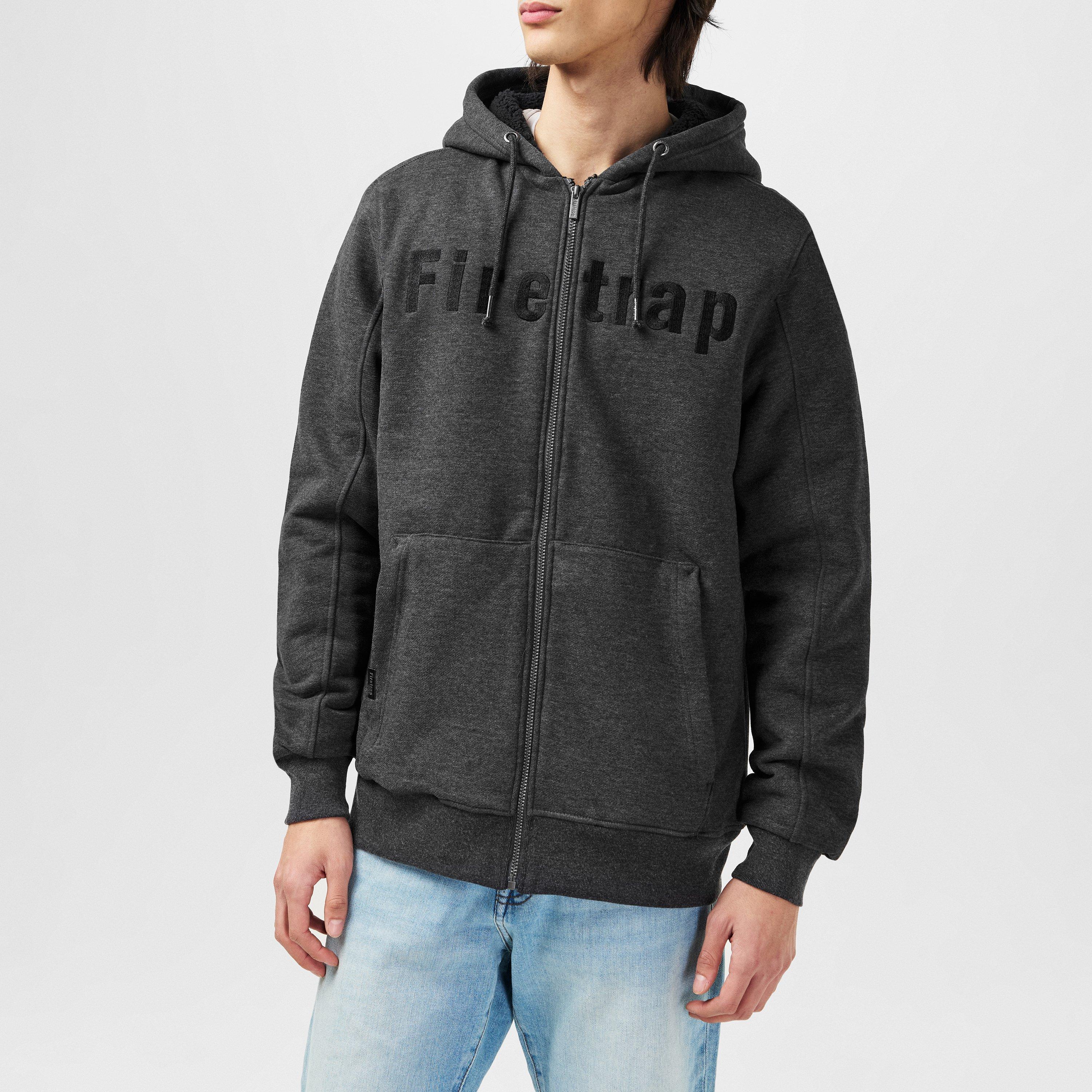 Firetrap Lined Hoodie Mens