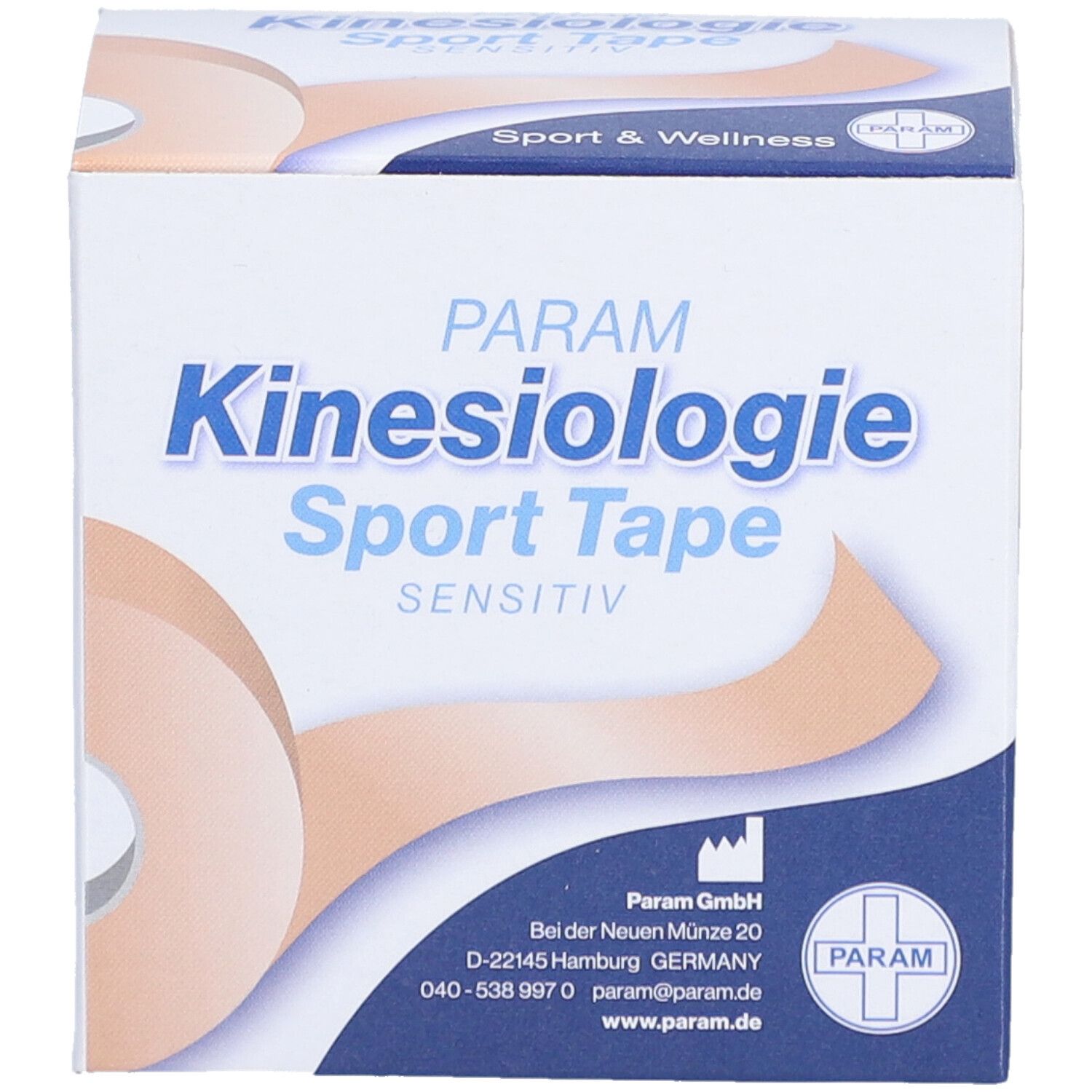 PARAM Kinesiologie Sport Tape 5 cm x 5 m beige